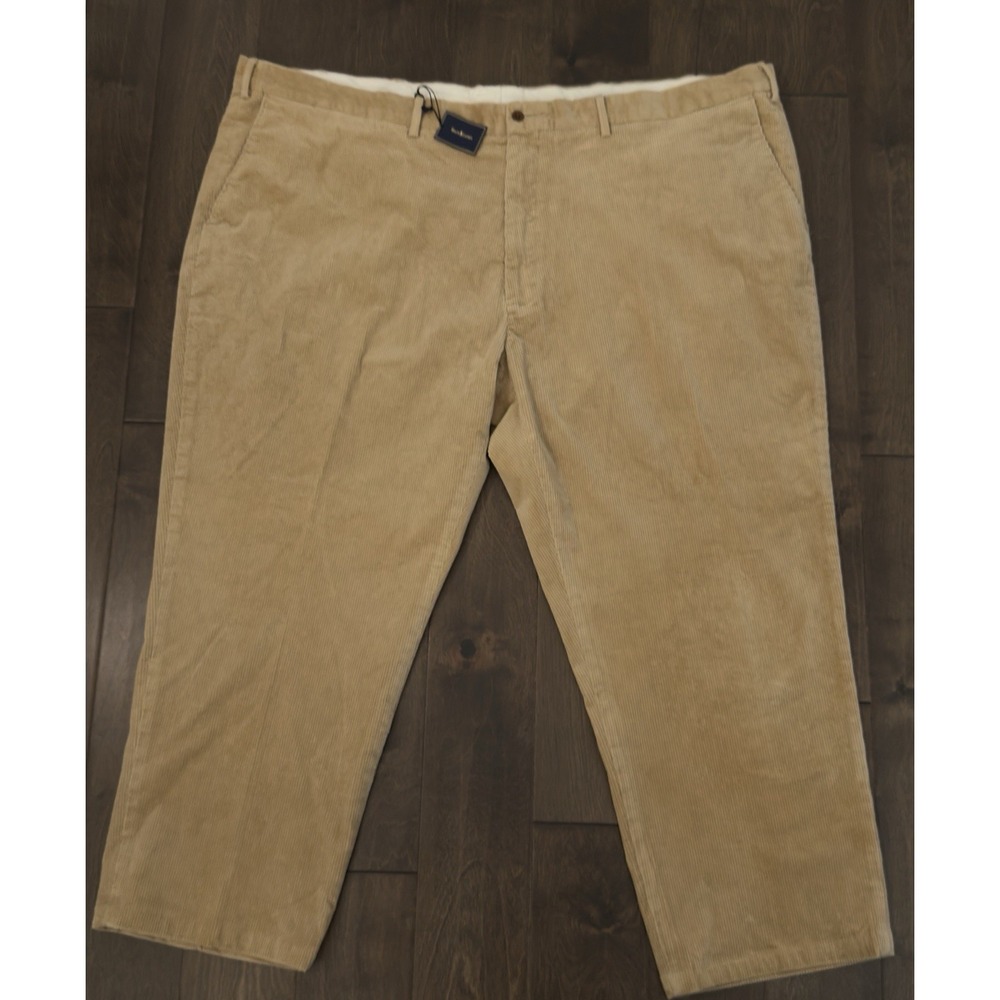 Vintage Polo Ralph Lauren Preston Pants Corduroy Size 56BX29 Beige Khaki NWT